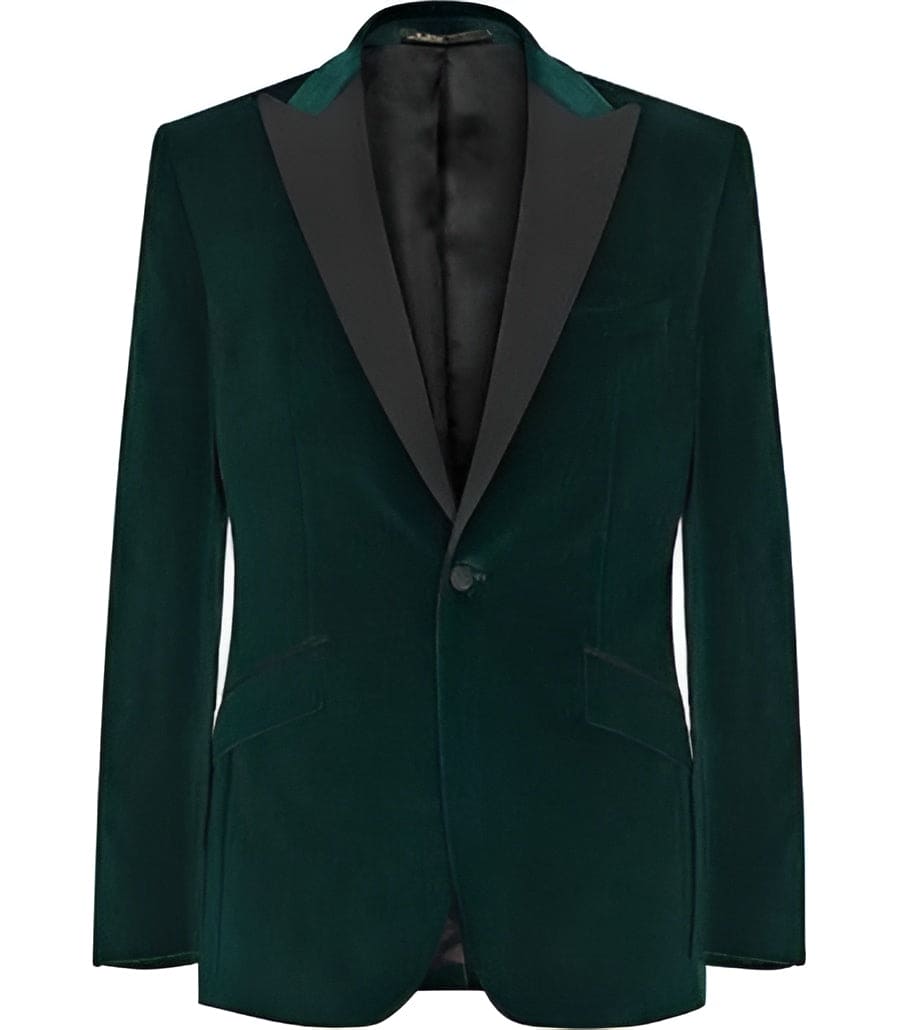 Mens Green Velvet Blazer Men Olive Green Stylish Tuxedo Sports Velour Blazer Jackets Coat Velvet Fabric Black Lapel