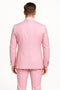 Mens Light Pink Double-Breasted Suit with Gold Buttons â€“ 2-Piece Slim Fit Set