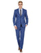 Mens Cheap Blue Suit Mens Modern Fit Summer Wedding Suit Indigo Blue