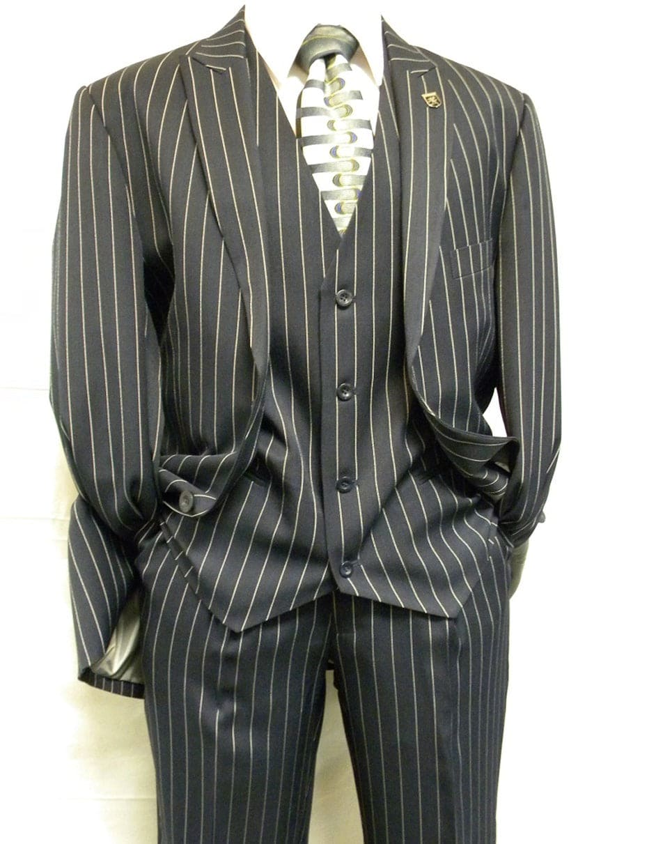 Gangster Suit - Mobster Suit - Mafia Suit For Mens 2 Button Gangster P ...