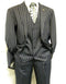 Gangster Suit - Mobster Suit - Mafia Suit For Mens 2 Button Gangster Pinstripe Suit in Black