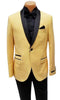 Men's One Button Shawl Lapel Yellow Prom 2026 Wedding Tuxedo Jacket & Pants Perfect for Prom 2026 & Wedding