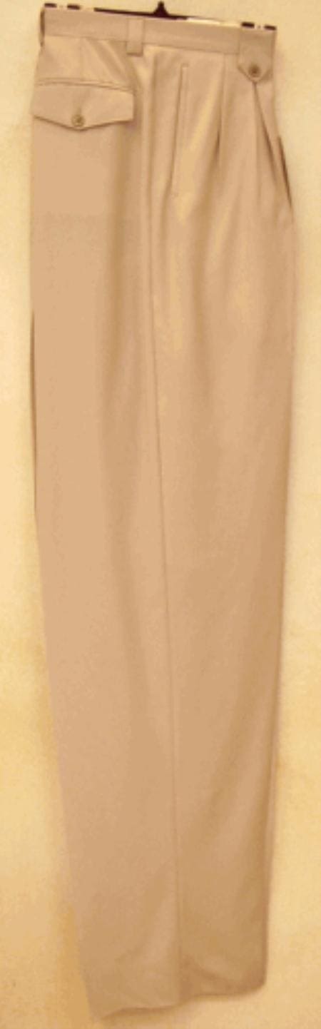 58 Pleated Dress Pants Mizzani Pleated Super 120'S - AlbertoNardoniStore