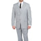 Mens Three Piece Suit - Vested Suit Mens Silver Gray ~ Grey Two-Button Vested 3 Piece Suit