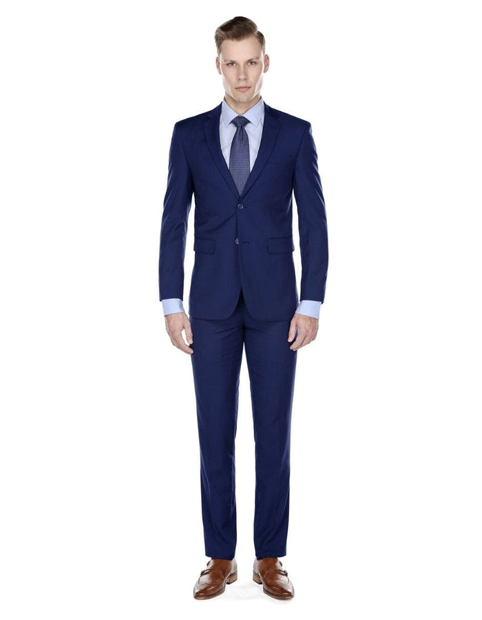 Mens Blue Suit Mens Skinny Slim Suit Indigo Blue
