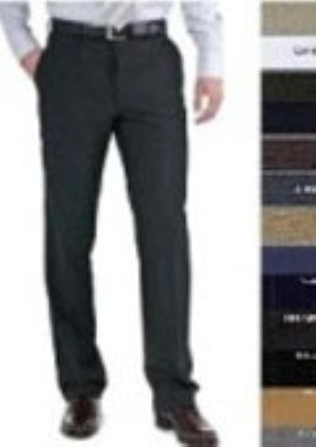 Mens 48 Pleated Dress Pants Mizzani Pleated Super 120'S - AlbertoNardoniStore