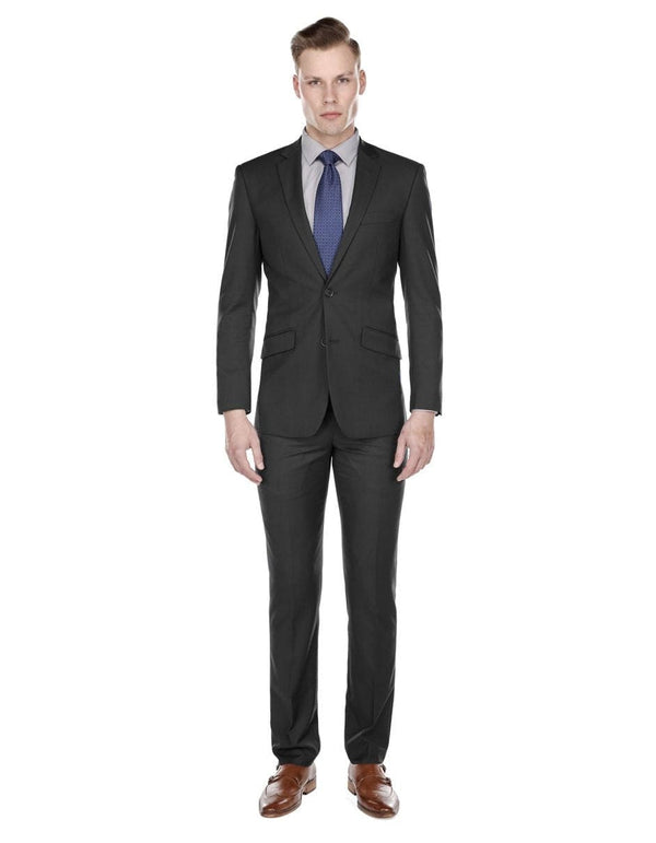 Mens Cheap Grey Suit Mens Slim Modern Suit Charcoal Grey