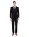 Mens Smart Slim Vested Suit Black