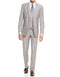 Mens Cheap Grey Suit Mens Smart Slim Vested Suit Light Grey