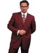 Size 54 Short Dark Burgundy ~Maroon Suit Size Suit - AlbertoNardoniStore