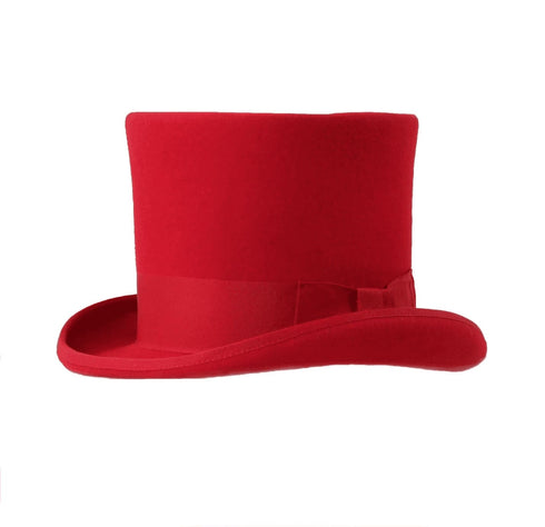 Mens Dress Tophat in Red