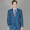 Mens Three Piece Suit - Vested Suit Light Blue Pinstripe - Indigo Stripe Suit - Cobalt Blue Business Suits