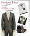 Suit And Shirt Combinations Men's Two Button Brown Slim Fit Teakwave Cheap Priced Business Suits Clearance Sale -Dress Shirt, Free Tie & Hankie Package Combo ~ Combination