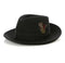 Menâ€™s black untouchable fedora hat