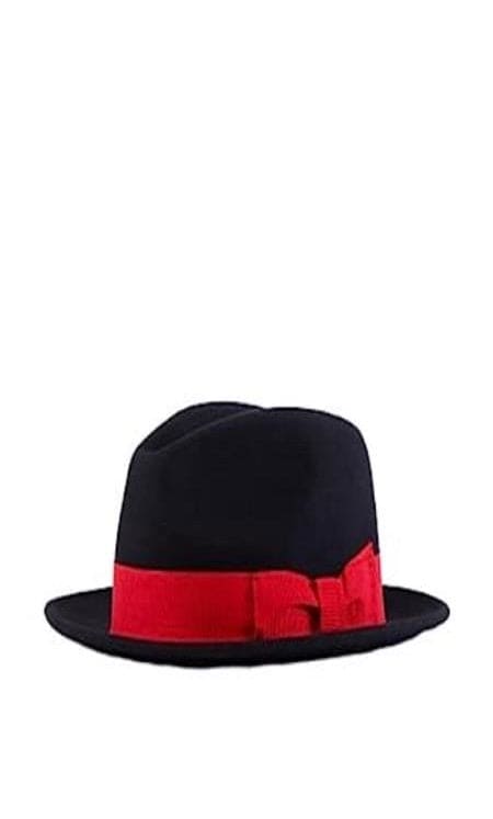 Mens Hat Black Red