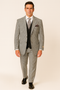 Mens Urban Suits - 100% Wool Suit - Single Button Double Breasted Vest Pleated Pants