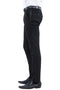 Mens Zegarie Brand Men's Modern Fit Flat Front Tuxedo Separates Pants in Black