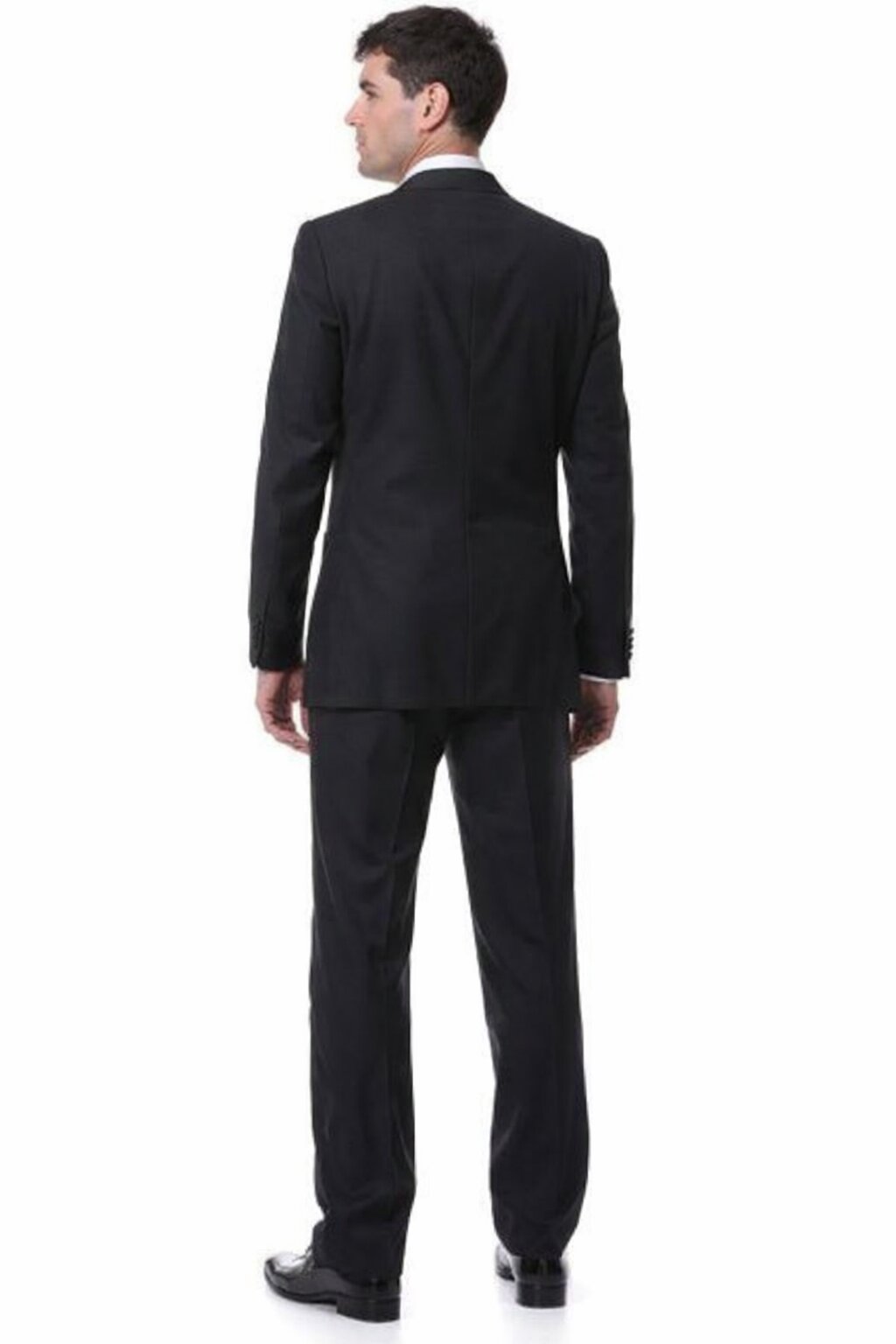 Mens Black and White Prom Suit - Black and White Wedding Groom Suit