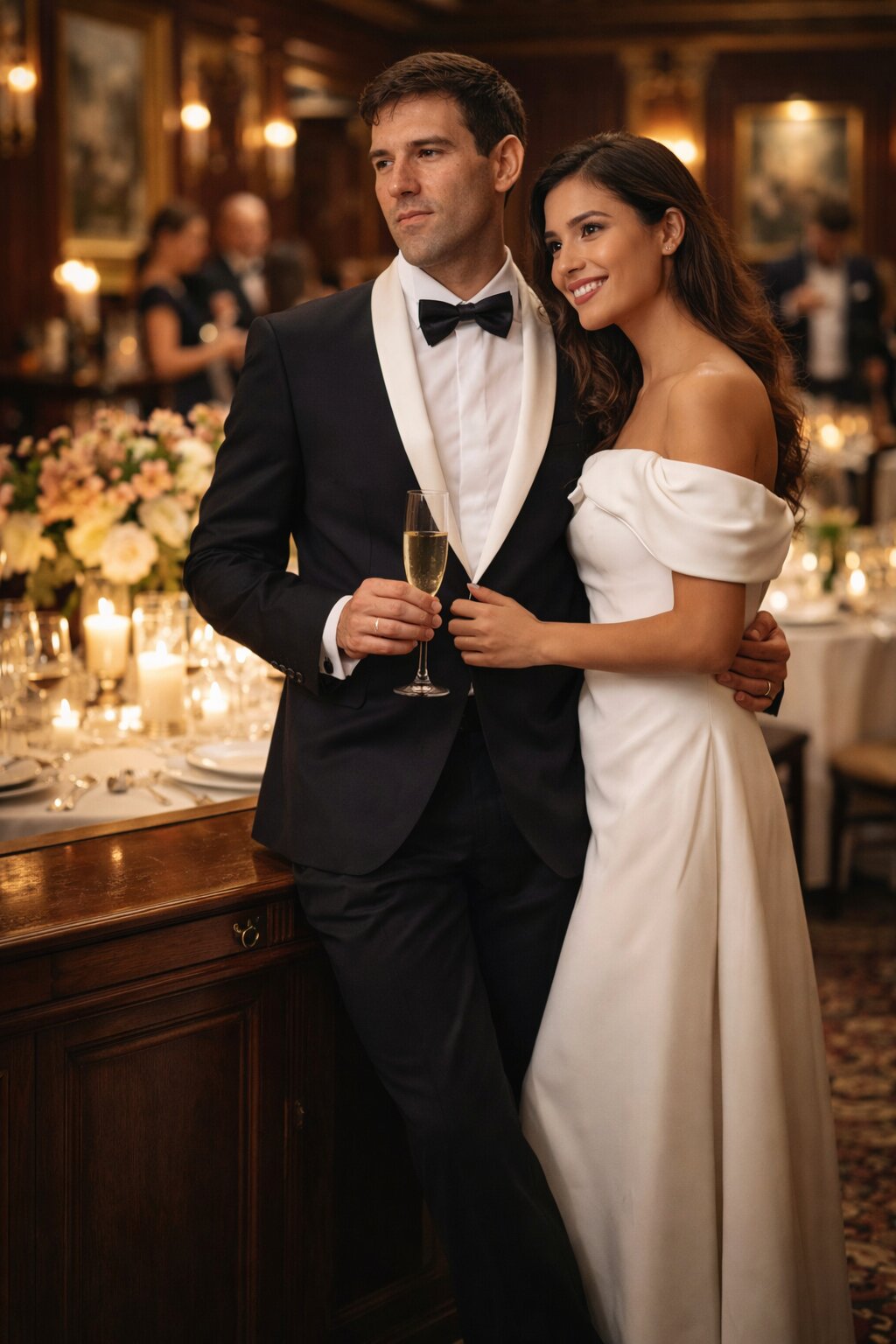 Mens Black and White Prom Suit - Black and White Wedding Groom Suit