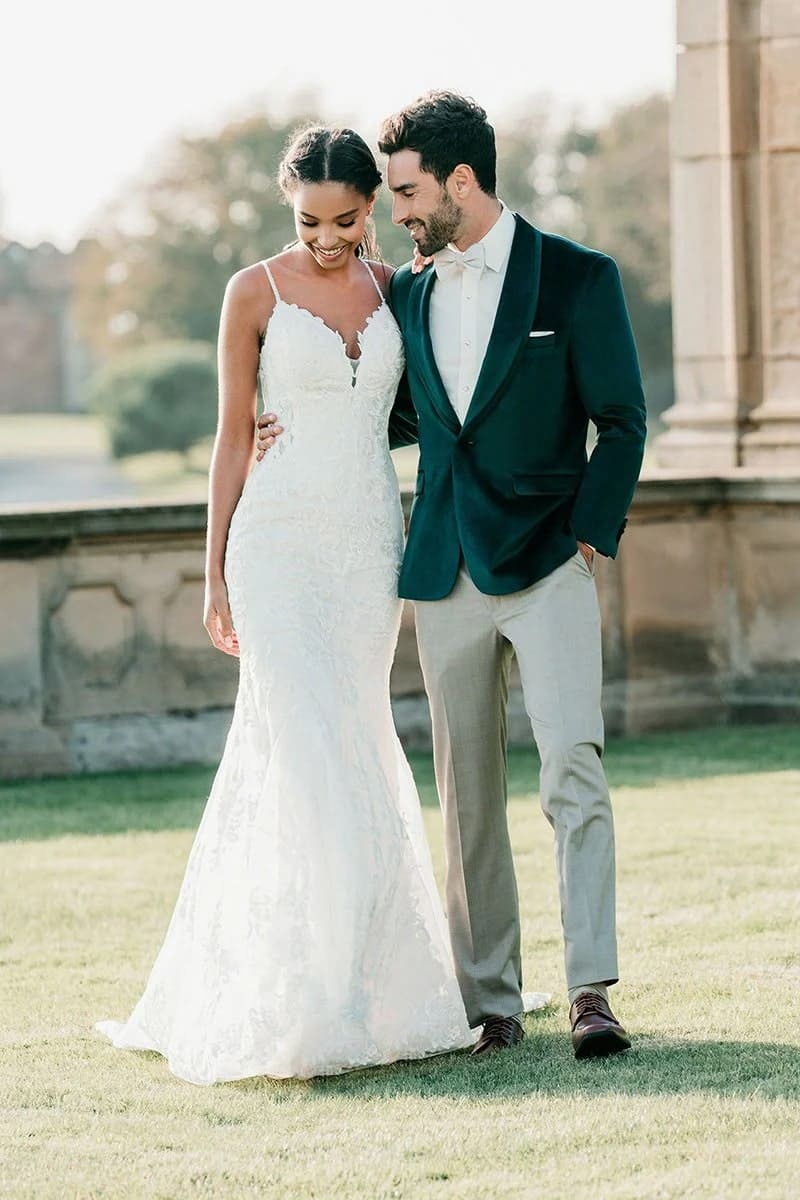 Velvet Blazer - Mens Blazer - Dinner Jacket 'Venice' Emerald Green Velvet Dinner Jacket - Separates