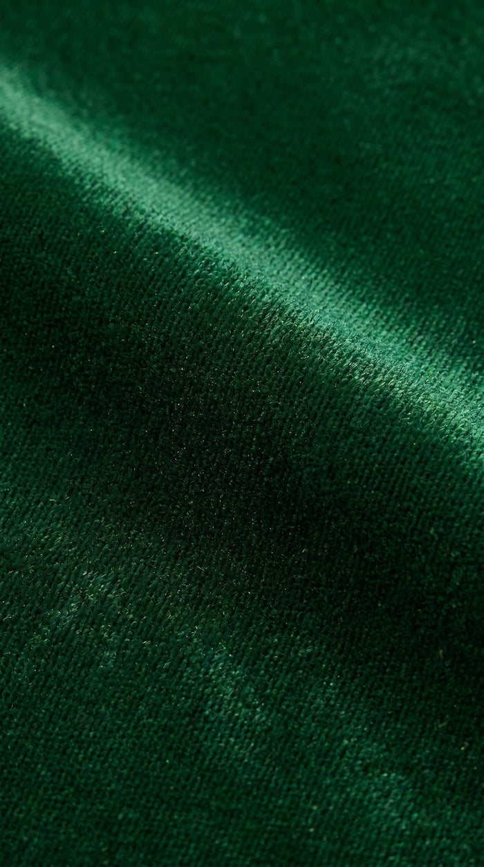 Men’s Emerald Green Velvet Blazer with Black Satin Shawl Lapel, Formal Dinner Jacket