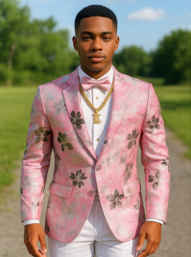 Stylish men's homecoming tuxedo with bow tie