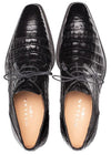 Mezlan Mens Shoes Crocodile Black Derby Captoe Shoes Giovane