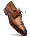 Mezlan Mens Shoes Gator Camel Captoe Derby Shoes Giovane