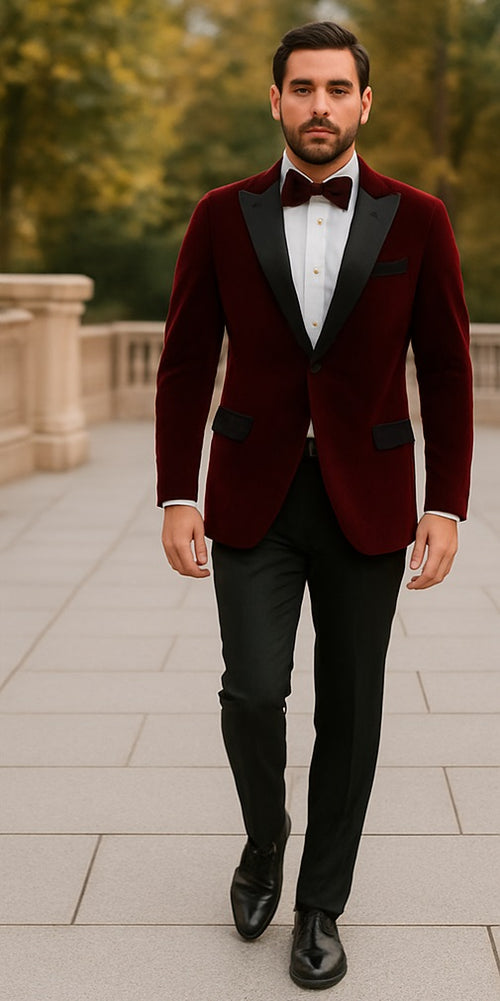 men-burgundy-satin-lapel-blazer