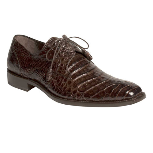 Men’s Mezlan Anderson Caiman Crocodile Dress Shoe – Burgundy