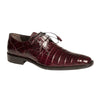 Men’s Mezlan Anderson Caiman Crocodile Dress Shoe – Burgundy