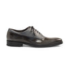 Mezlan Postdam Men’s Oxford – Black Calfskin Leather Cap Toe Dress Shoe, Handmade in Spain