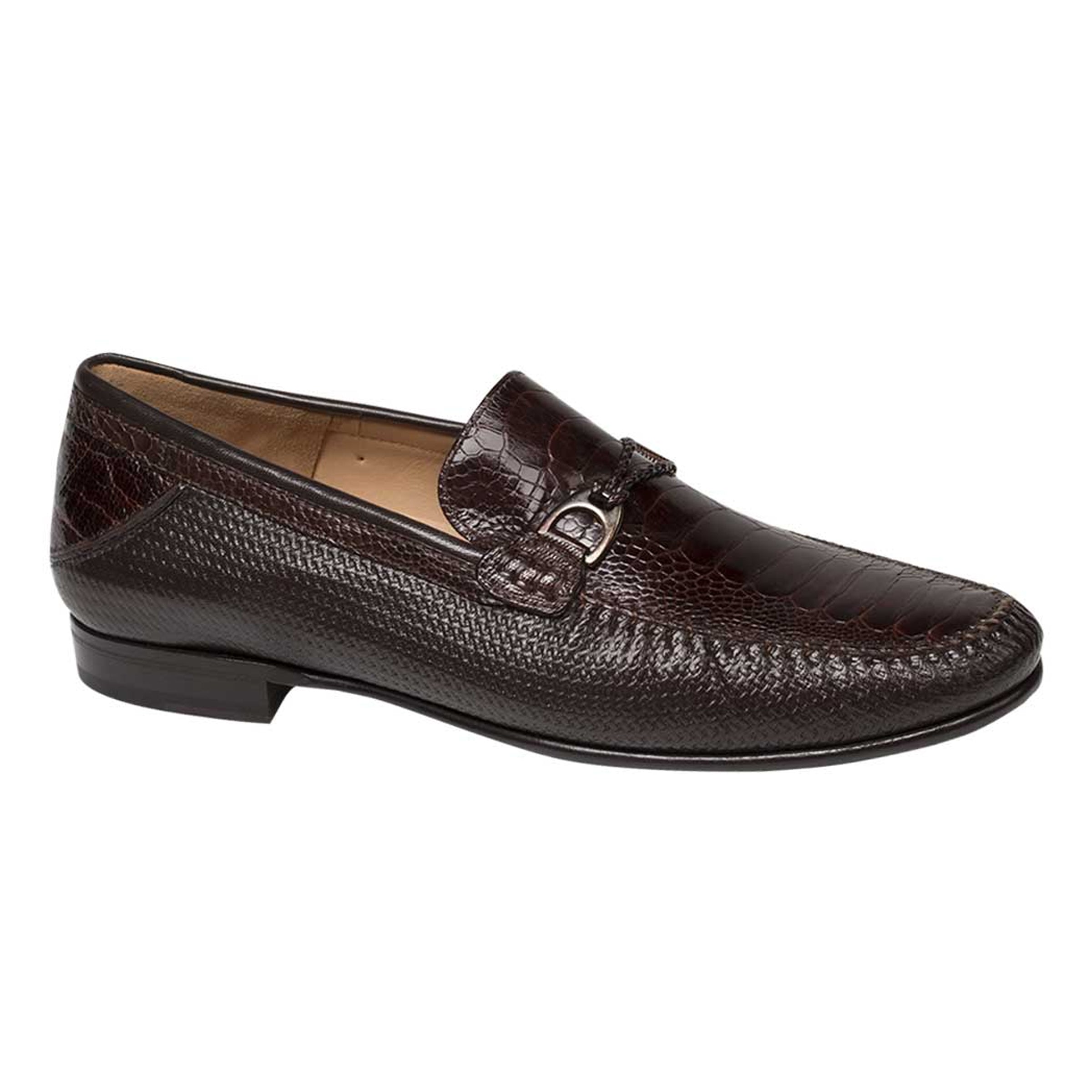 Mezlan Vesta Men’s Loafer – Black Genuine Ostrich Paw Leather Dress Shoe, Handmade in Spain