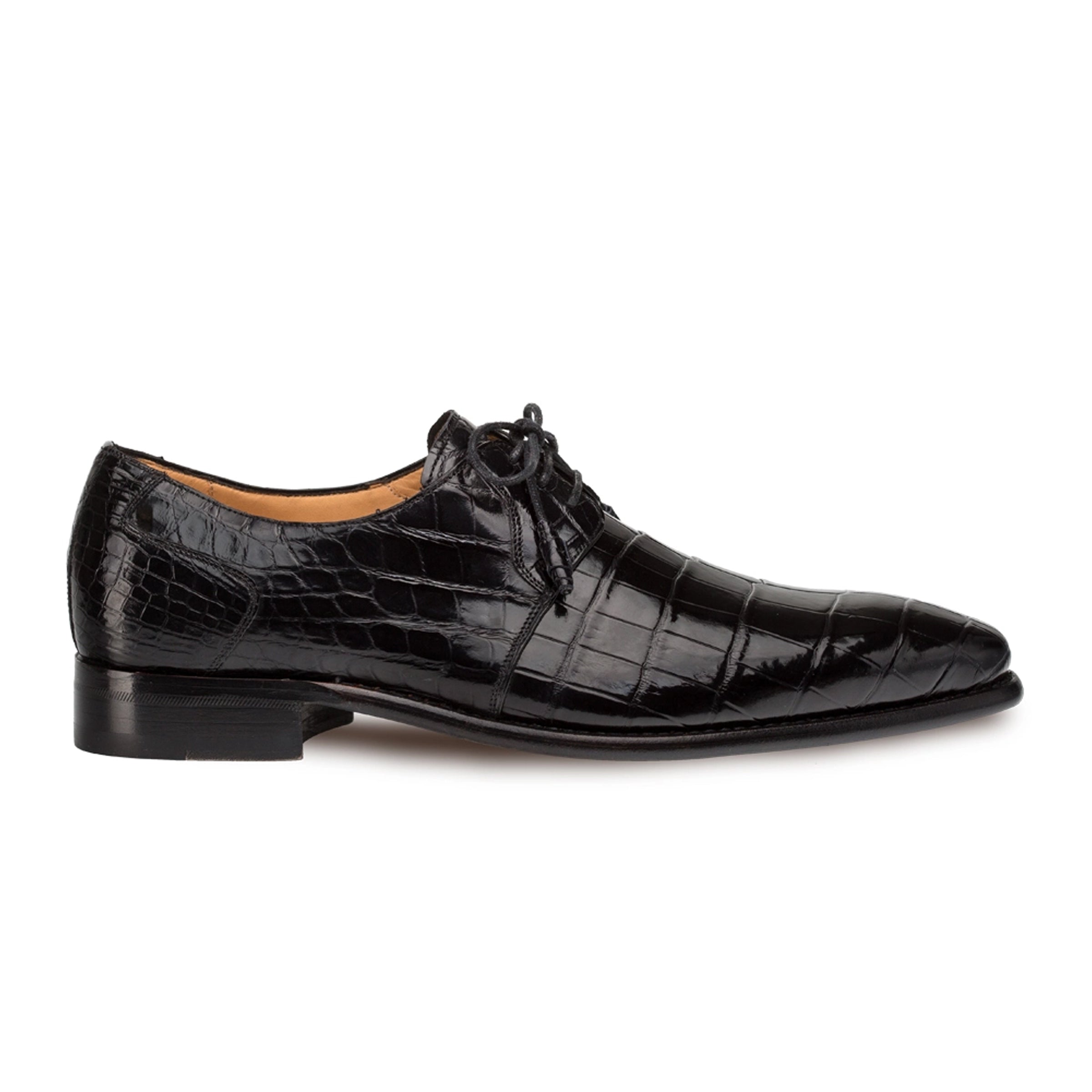 Mezlan Moscow Men’s Navy Genuine Alligator Plain Toe Dress Shoe