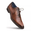 Mezlan Enterprise Men’s Plain Toe Shoe – Brown Calfskin Leather, Handmade in Spain