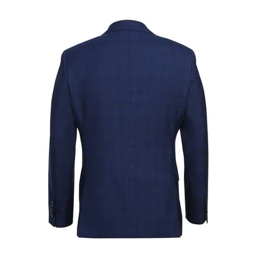 Wool Stretch Single Breasted Slim Fit Midnight Blue Suit