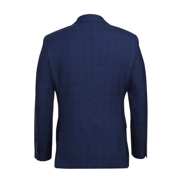 Wool Stretch Single Breasted Slim Fit Midnight Blue Suit