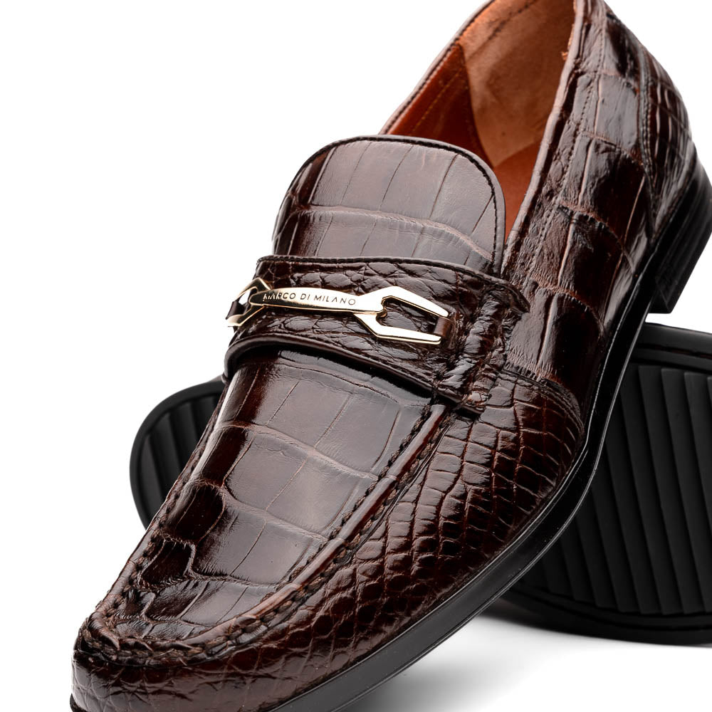 Marco_Di_Milano Milan Brown Leather Oxford