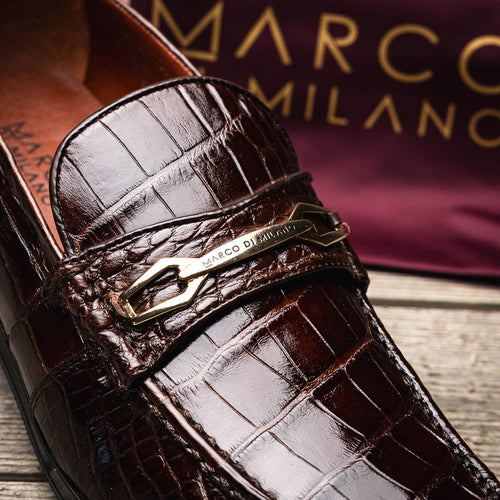 Marco_Di_Milano Milan Brown Leather Oxford