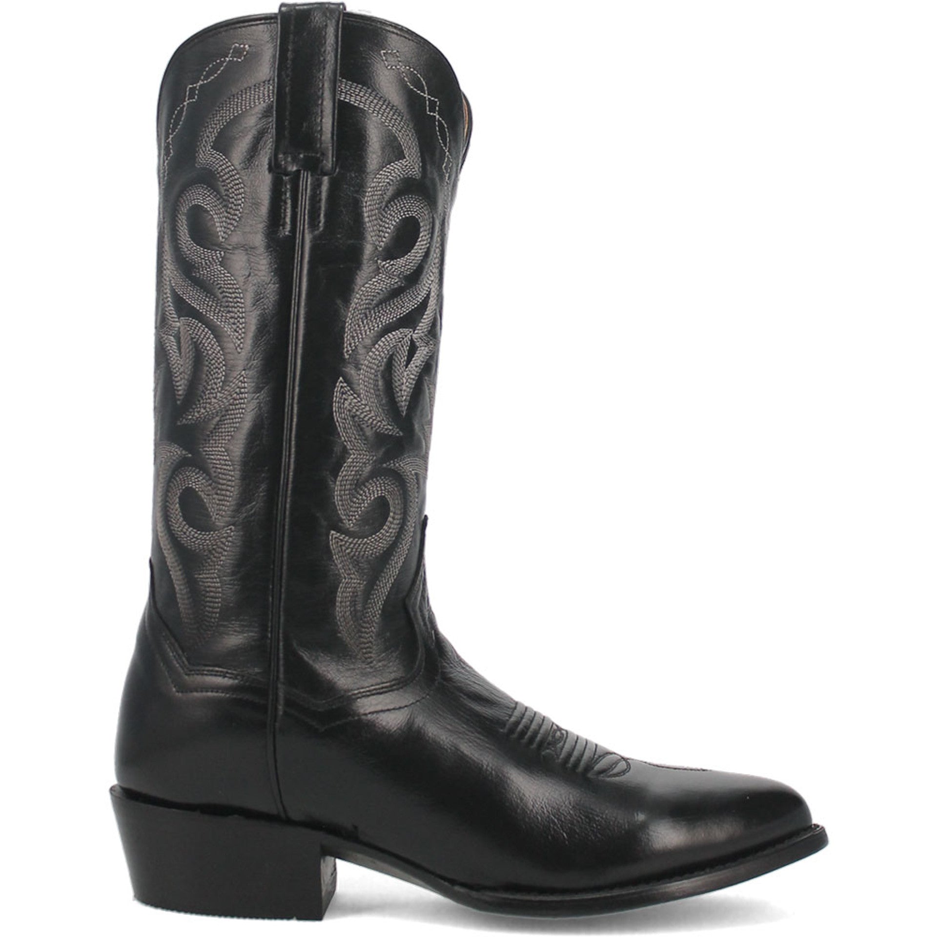 Dan Post Men’s Milwaukee 13 Round Medium Toe Black Leather Cowboy Boot