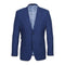 Wool Stretch with Linen Double Breasted Blue Slim Fit Suit
