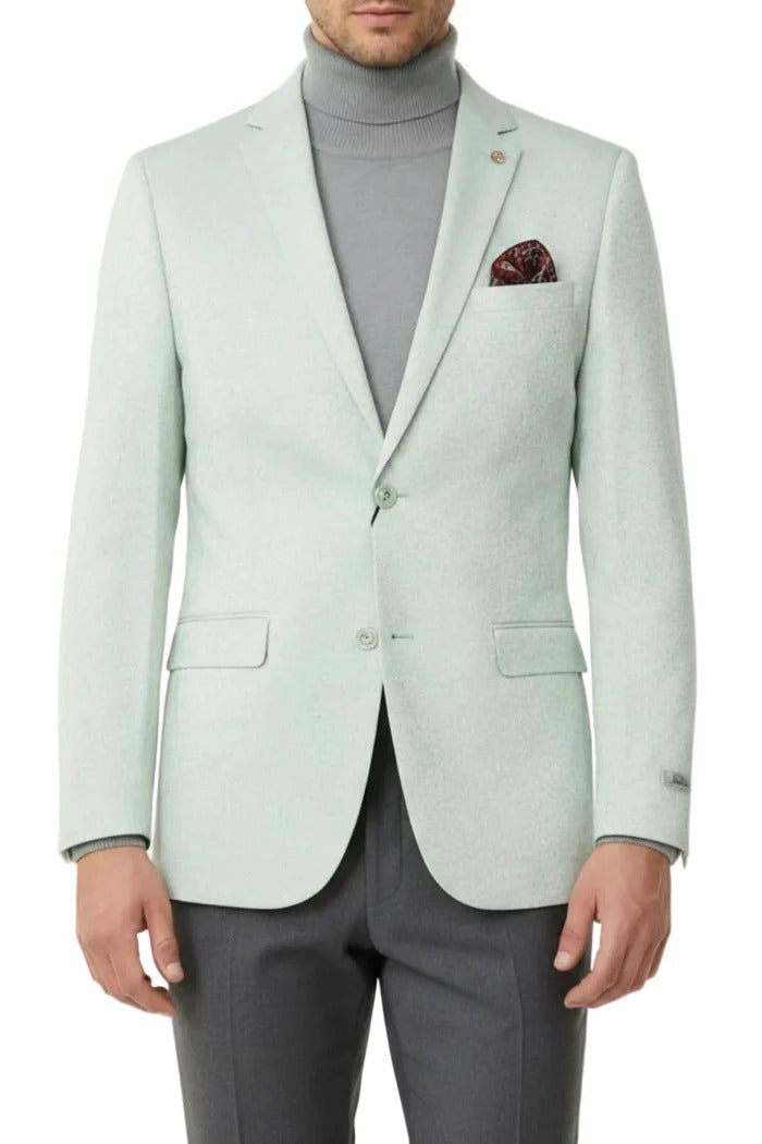 Mint Hybrid Fit Single Breasted Notch Lapel Jacket