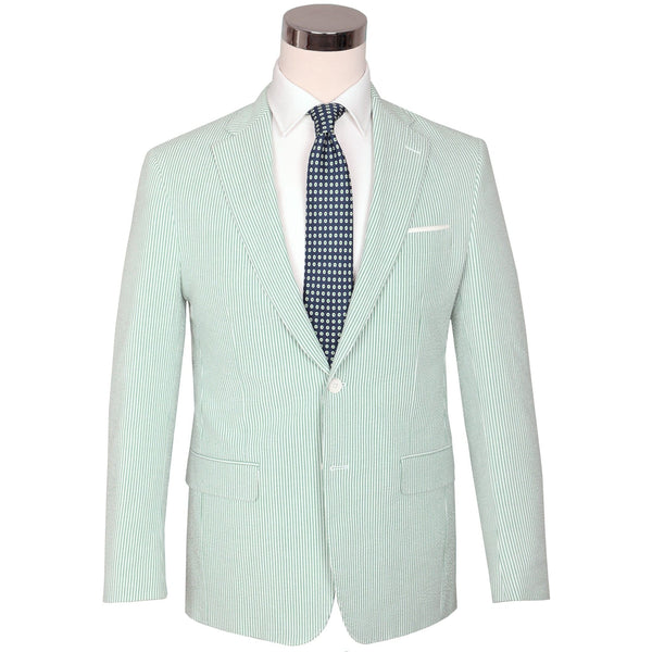 Seersucker Blazer - "Mint" Seersucker Sport Coat