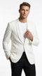Men’s White Dinner Jacket with Shawl Lapel, Affordable Formal Tuxedo Blazer for Wedding and Prom