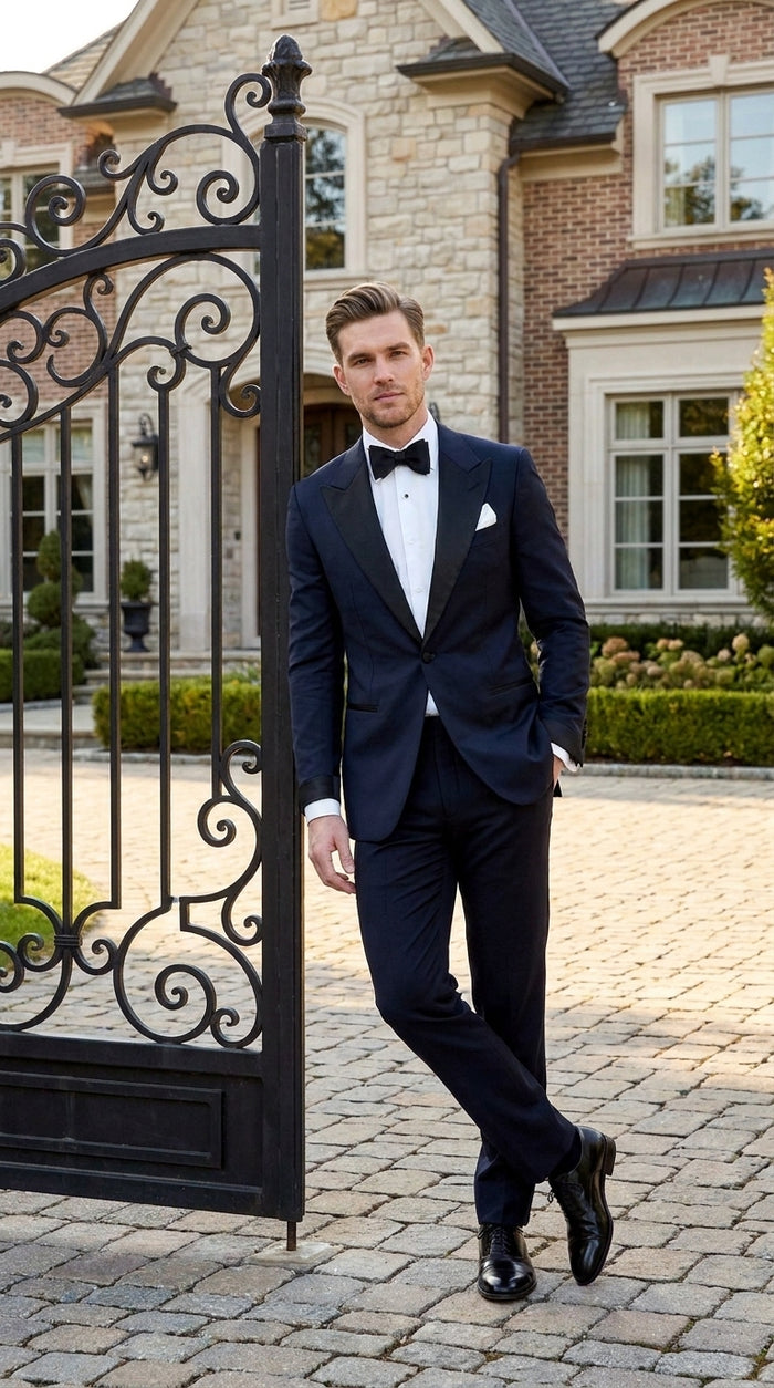 Daniel Craig Suit Midnight Blue Besom Two Pockets james bond Tuxedo