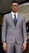 Mens Grey Pinstripe Suit Modern Suit in Grey - Gray Pinstripe Suit