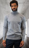 Mens Modern Fit Sweater Grey And Cashmere Fabric