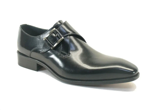 Double Buckle Monk Strap Leather Oxfords