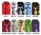 French Cuff With Tie And Handkerchief Style Multi-Color Men's Dress Shirt