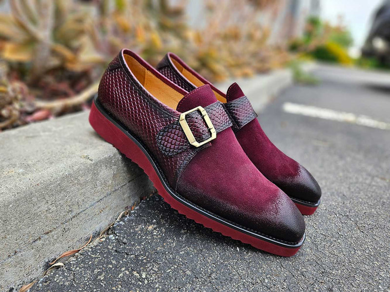 Carrucci Multi Media Buckle Monkstrap Slip-on